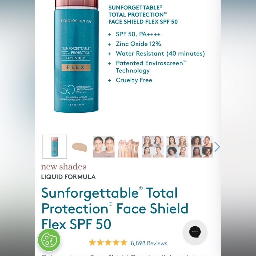 Sunforgettable Total Protection Face Shield Flex SPF 50 - colorescience medium - Picture 7 of 7